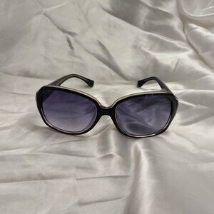 * MICHAEL KORS (fits) LARGE (face) SUNGLASSES, Black Gray Round Lenses Good Cond